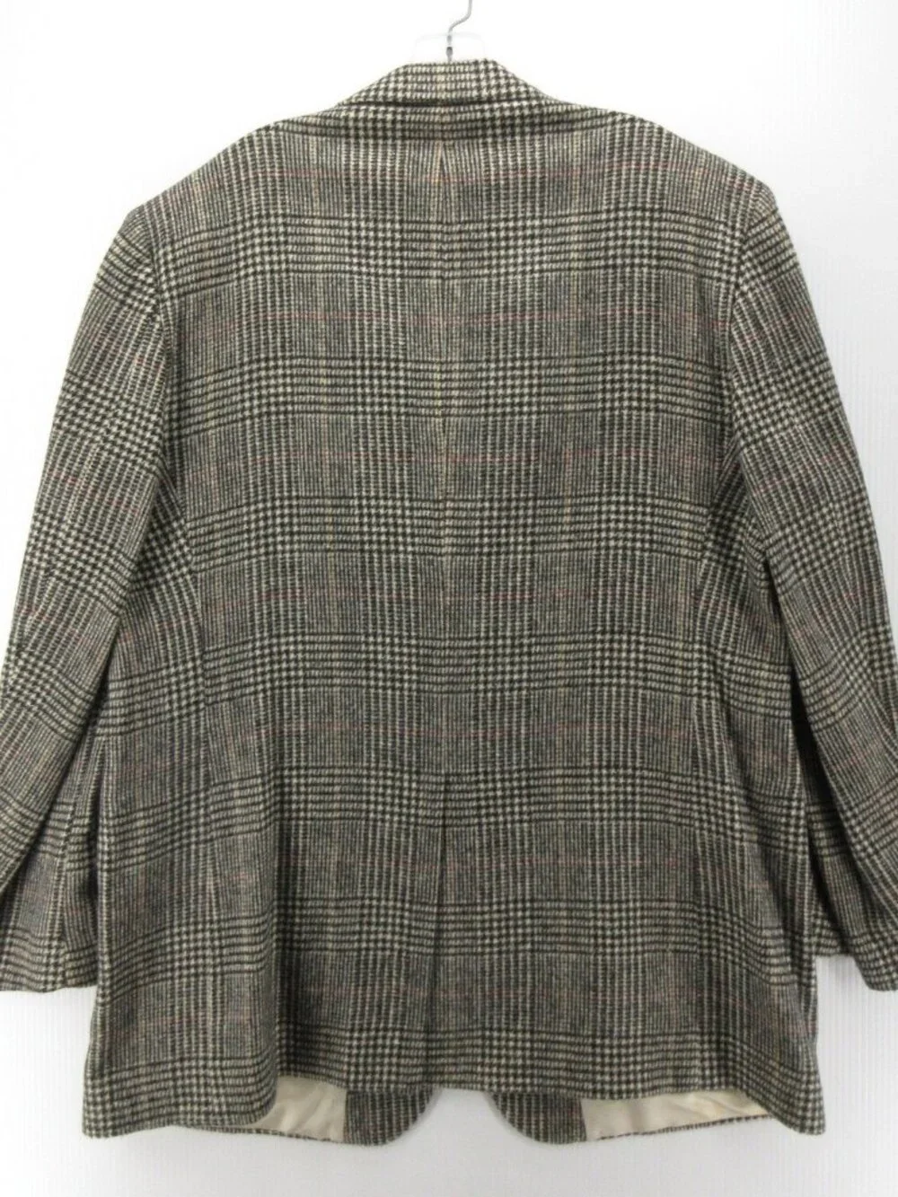 VINTAGE Brooks Brothers Sport Coat 48 L Blazer Camel Hair Glen Plaid *